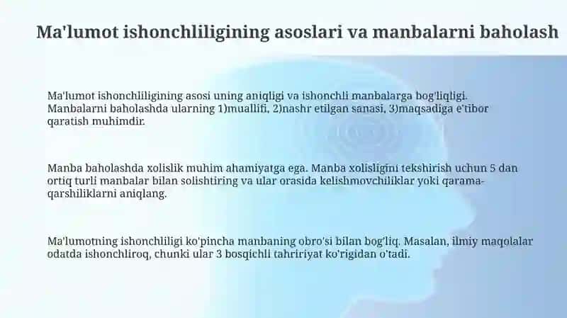 Axborotni ishonchliligi va tekshirish usullari 3