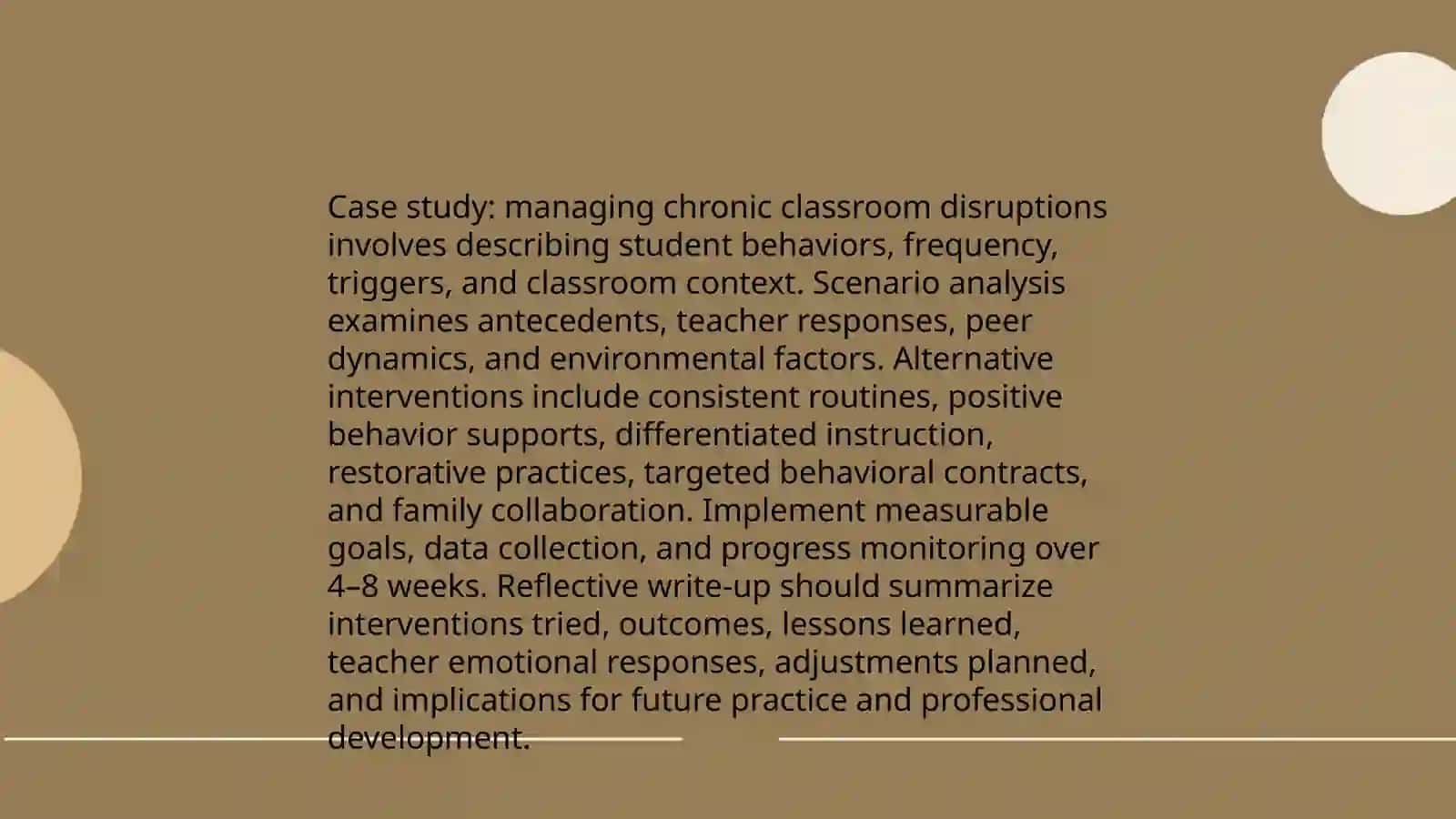 Classroom Management Case Studies 3