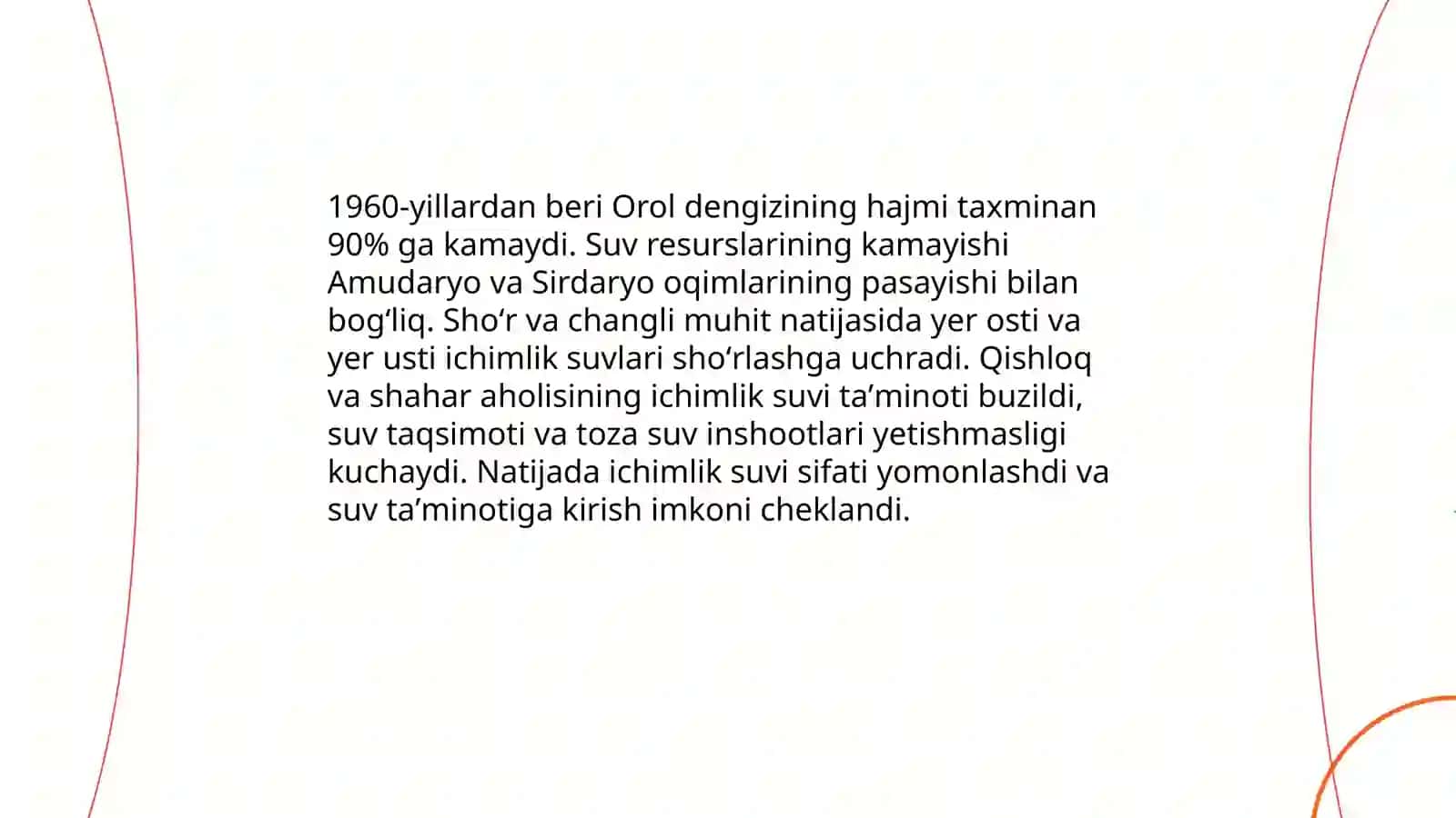 Suv resurslarining kamayishi va ichimlik suv taʼminoti muammolari 3