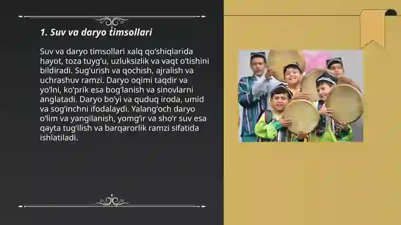 Suv va daryo timsollari 3