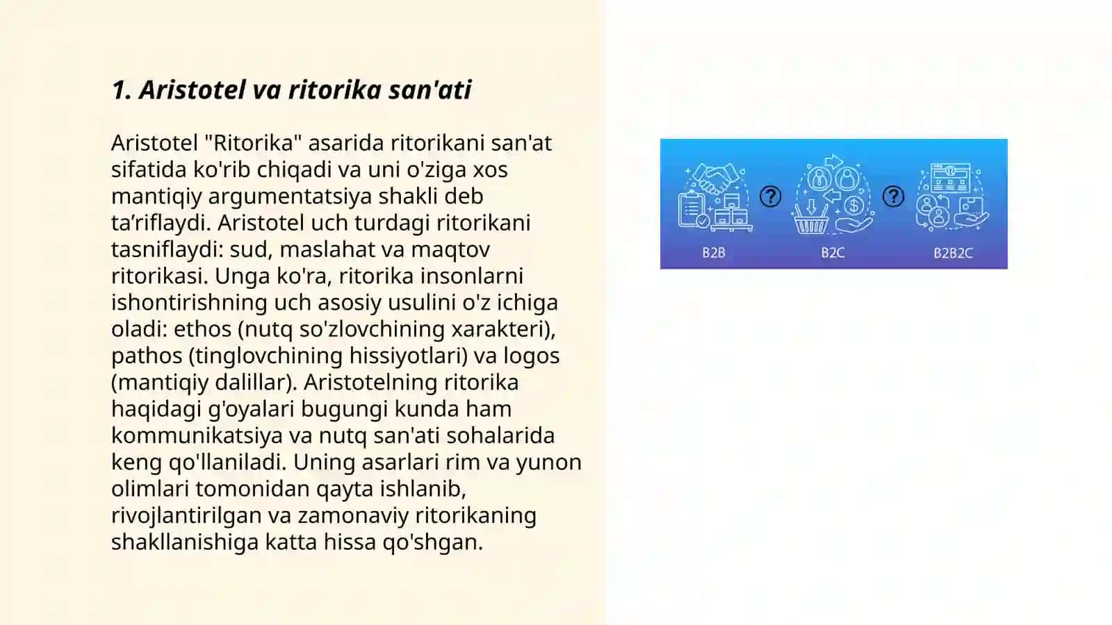 Aristotelning “Ritorika uchburchagi” – Pafos, etos va logos 3