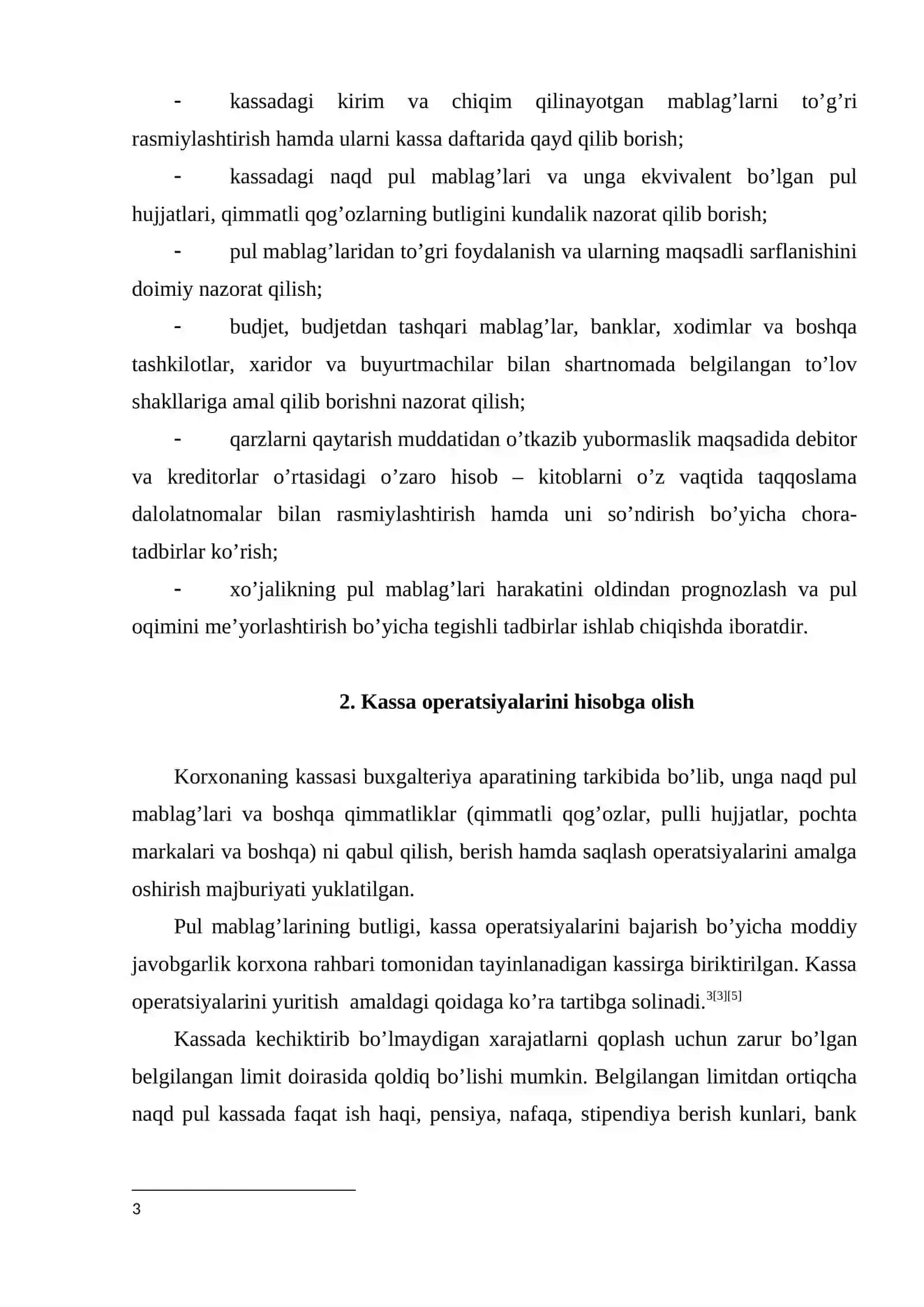 Pul mablag’lari va hisob–kitoblar hisobi 3