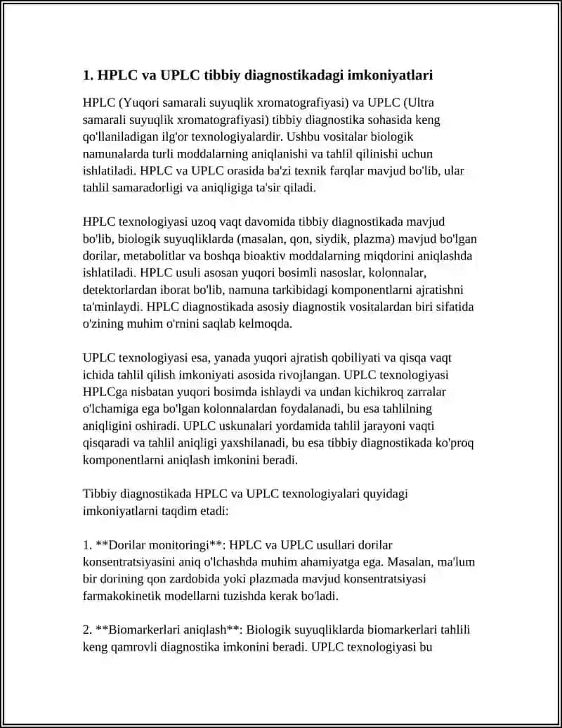 XROMATOGRAFIYANING TIBBIY IZLANISHLARDAGI IMKONIYATLARI 3