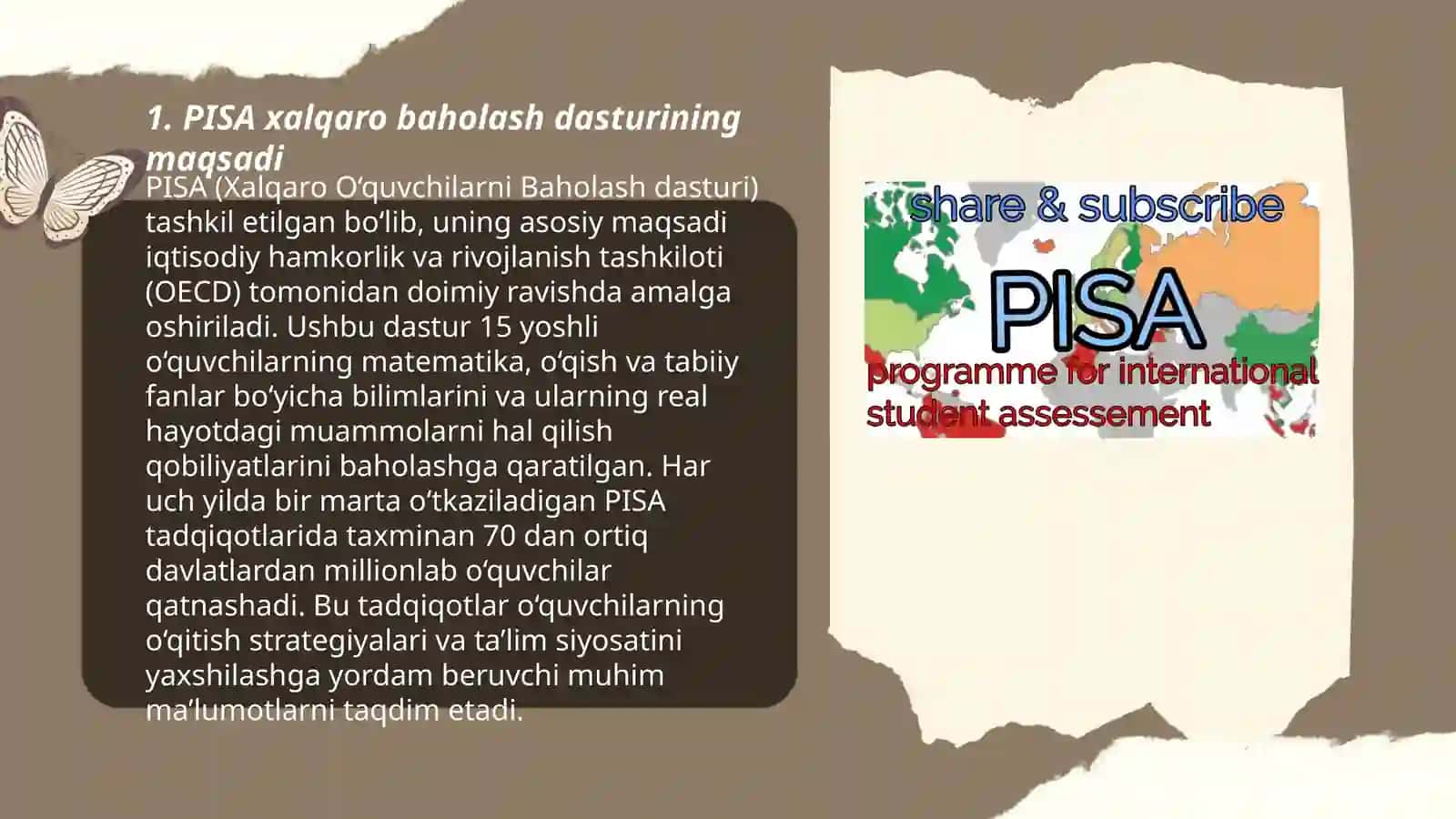 PISA xalqaro baholash dasturi mazmun va mohiyati 3