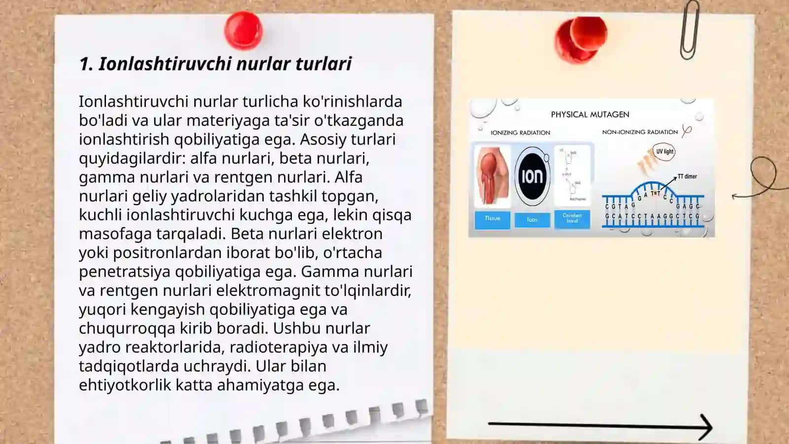 Ionlashtiruvchi nurlar biologik toʻqimalarga taʼsiri 3