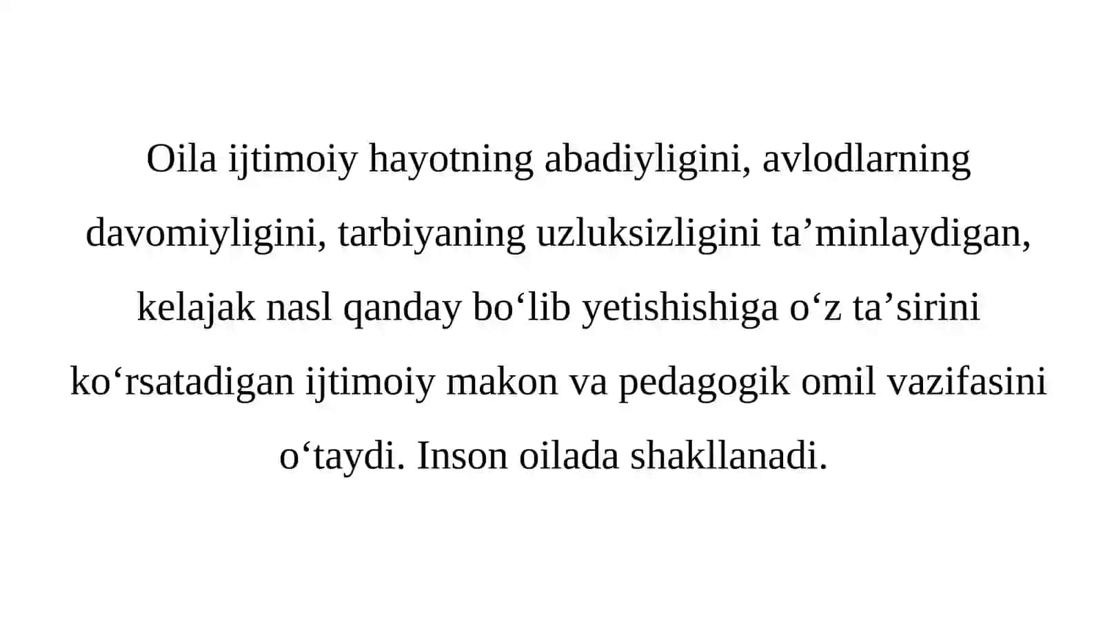 Sharq mutaffakkirlari asarlarida oila va farzand tarbiyasi. 3