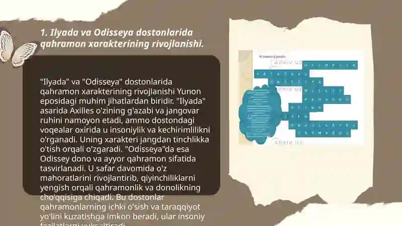 Homerning qahramonlar xarakterini yaratish mahorati ("Iliada" va "Oddisseya" dostonlari asosida) 3