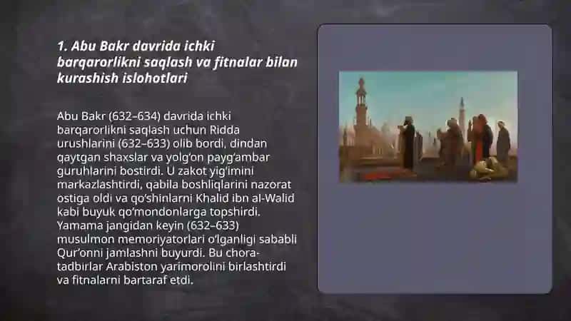 Abu Bakr davri 3