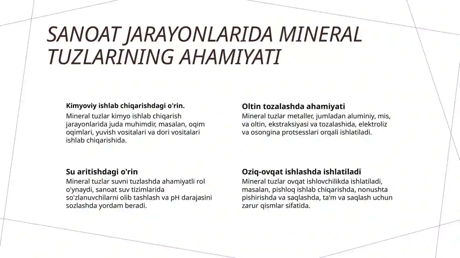 Mineral tuzlar ishlab chiqarish 3