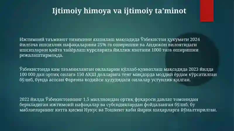 O‘ZBЕKISTОN RЕSРUBLIKАSIDАGI IJTIMОIY O‘ZGАRISHLАR 3