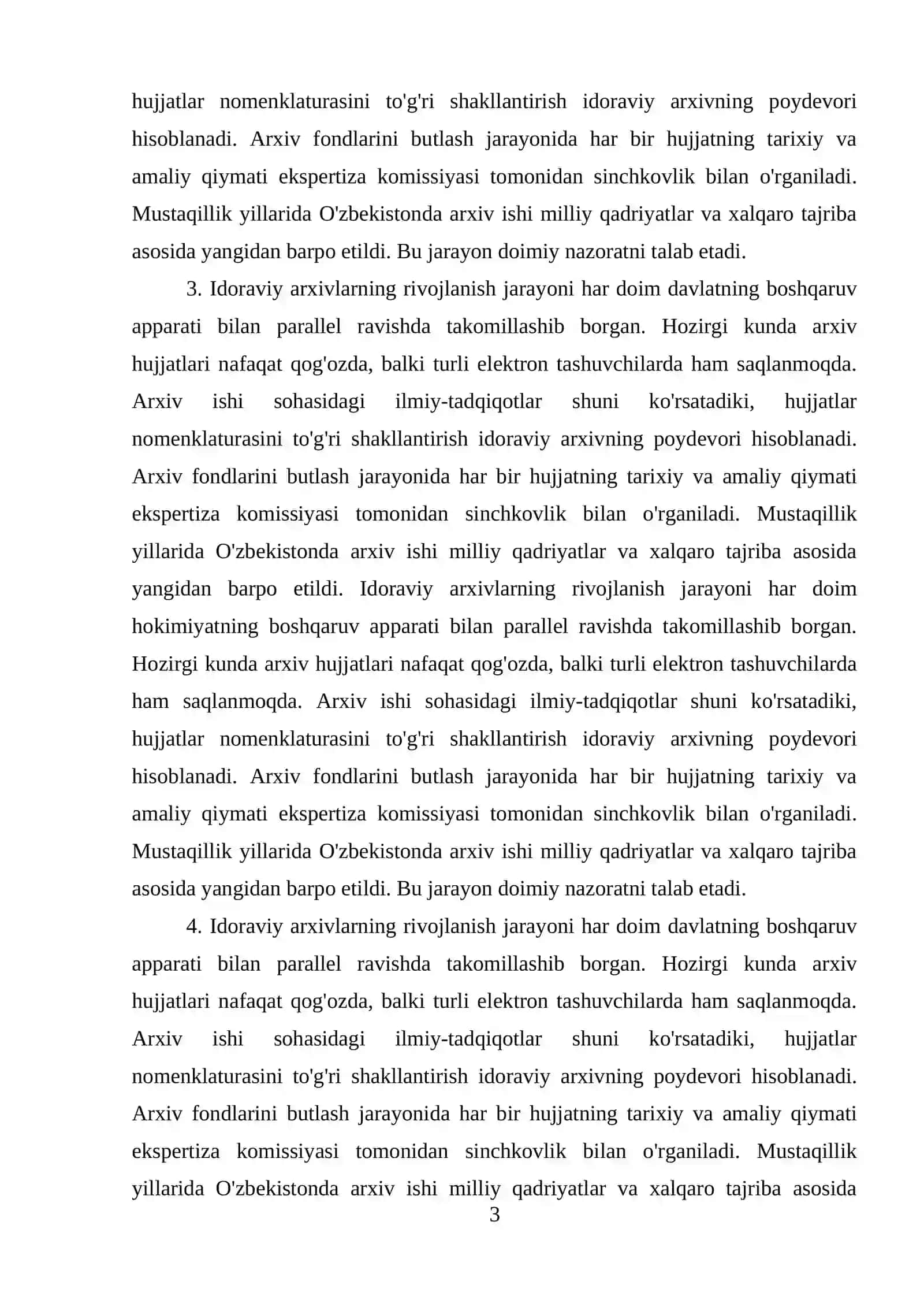 IDORAVIY ARXIVLAR TARIXI VA RIVOJLANISH BOSQICHLARI 3