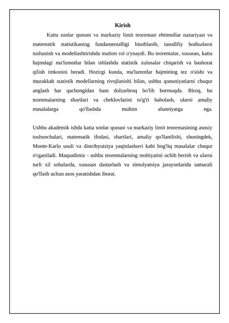 Katta sonlar qonuni: Asoslar va qo'llanilishi 3