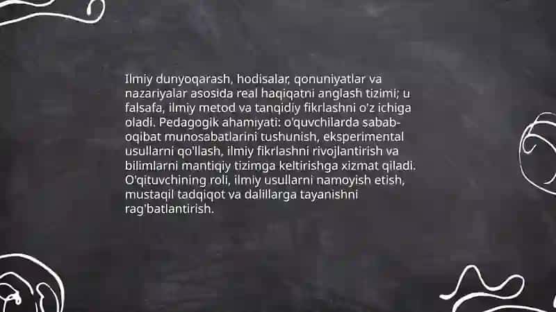 Oʻquvchilarning ilmiy dunyoqarashini shakllantirish 3