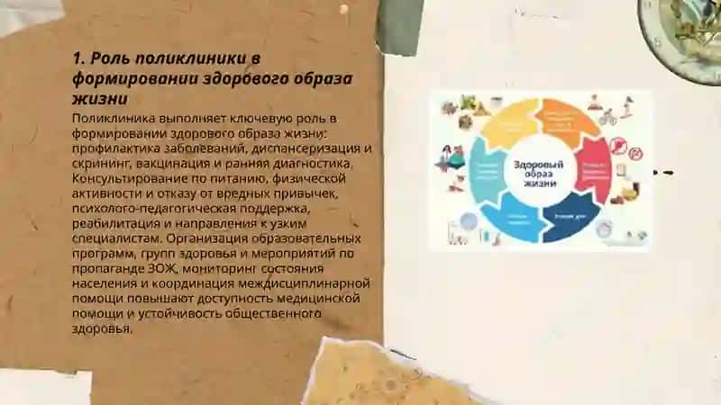 Роль поликлиники в формировании здорового образа жизни 3
