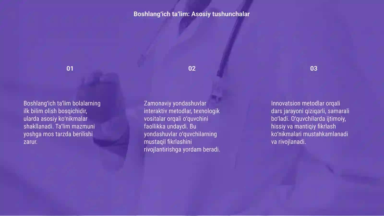 Boshlangʻich taʼlim tizimiga zamonaviy yondashuvlar 3