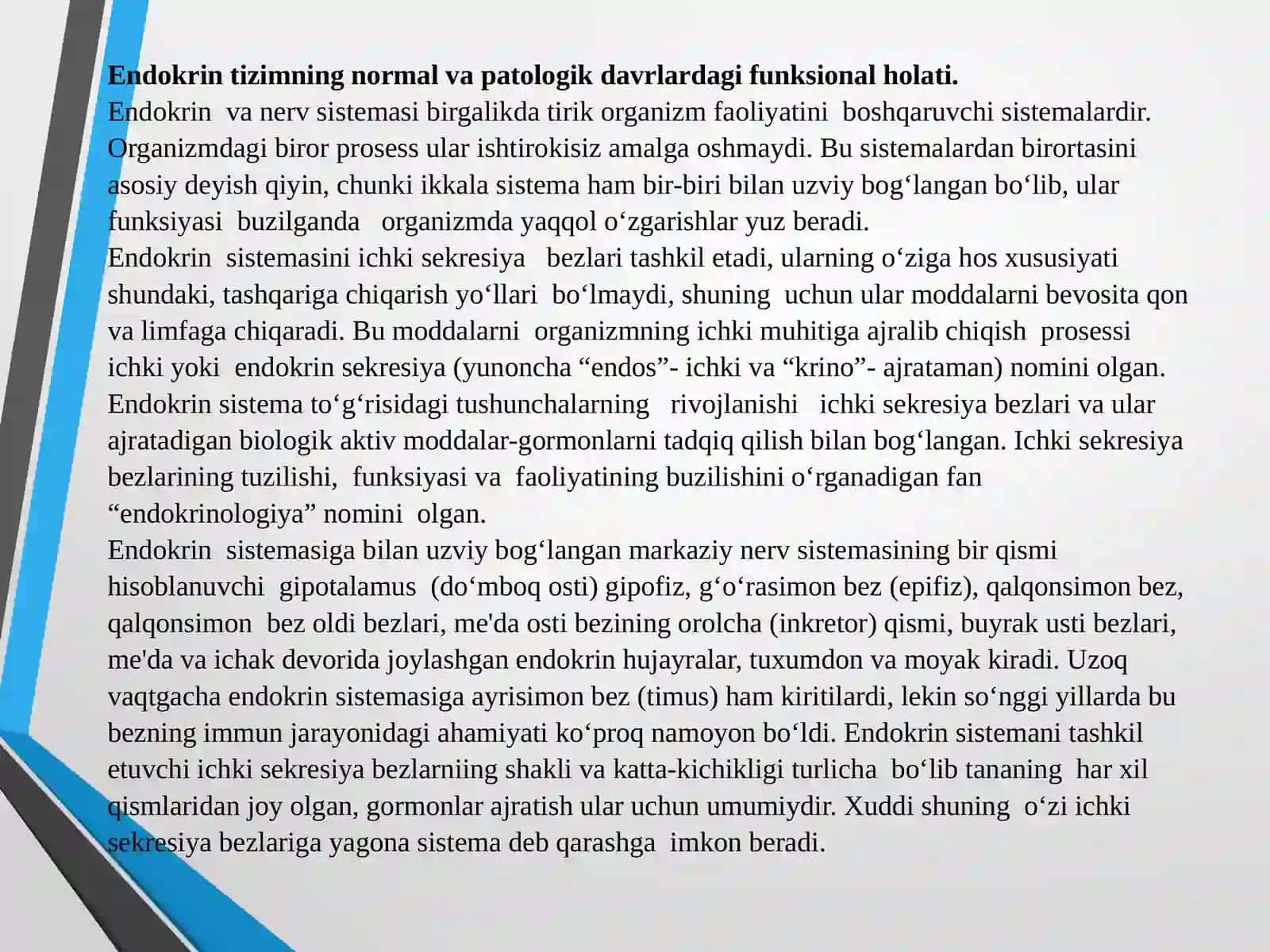 Sportchilardanormal va patologik davrlaridaendokrin,oshqozon-ichak,siydiktiziminingxususiyatlari 3