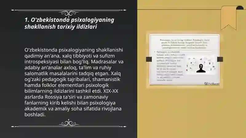 O'zbekistonda psixalogiya fanining rivojlanish tarixi 3