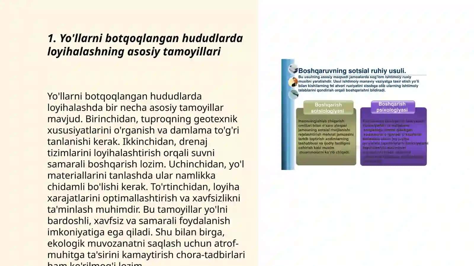 Yo'llarni botqoqlangan hududlarda loyihalash 3