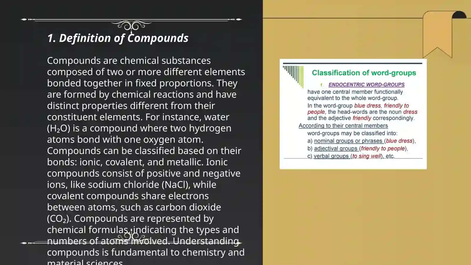 Compounds versus phrases 3