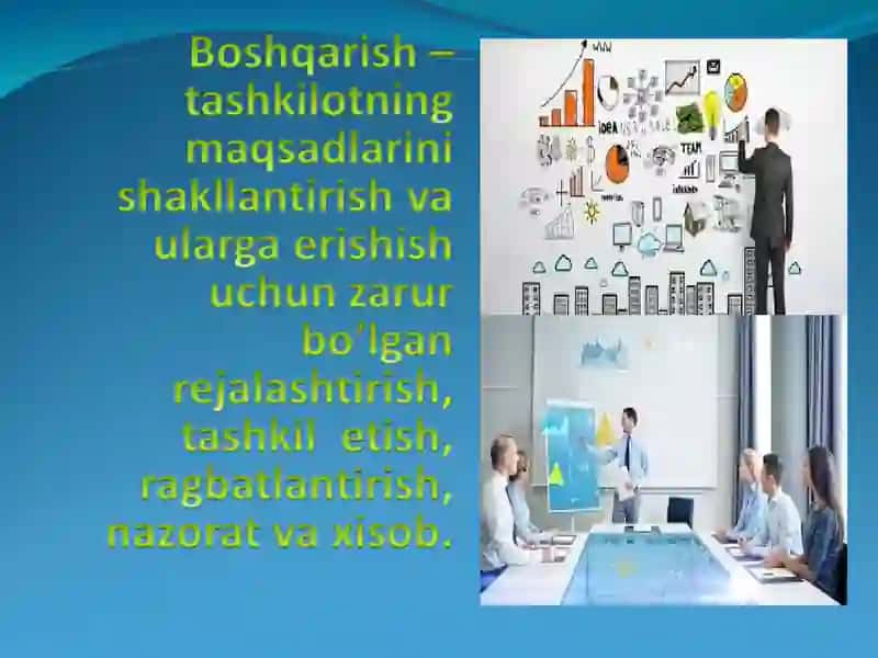 Boshqarishning asosiy tamoyillari 3