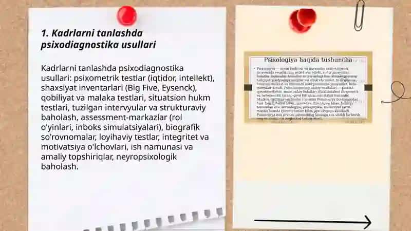 Iqtisod va biznes sohasida psixologiya.kadrlarni tanlash va boshqarish psixologiyasi 3