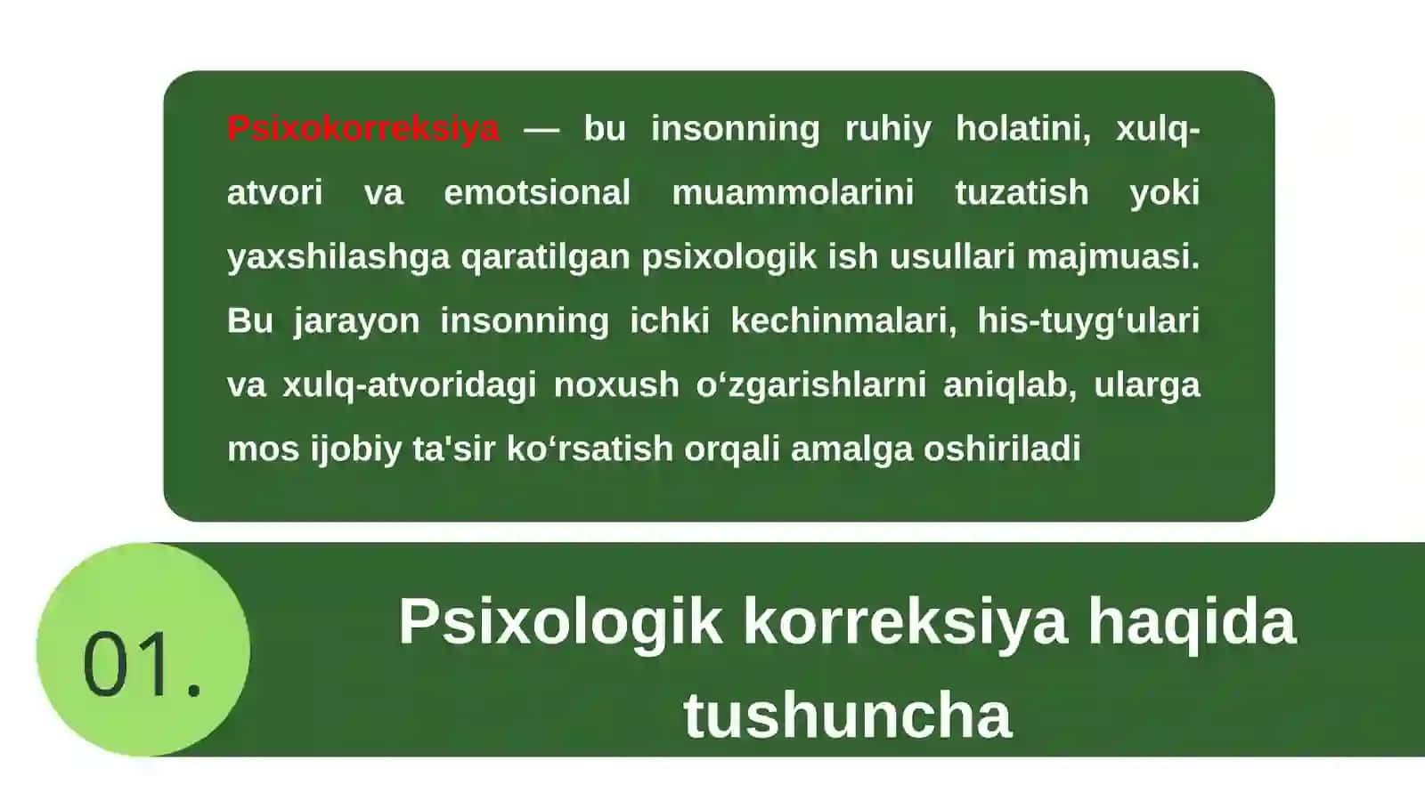Psixologik korreksiyaning maqsad, vazifalari 3