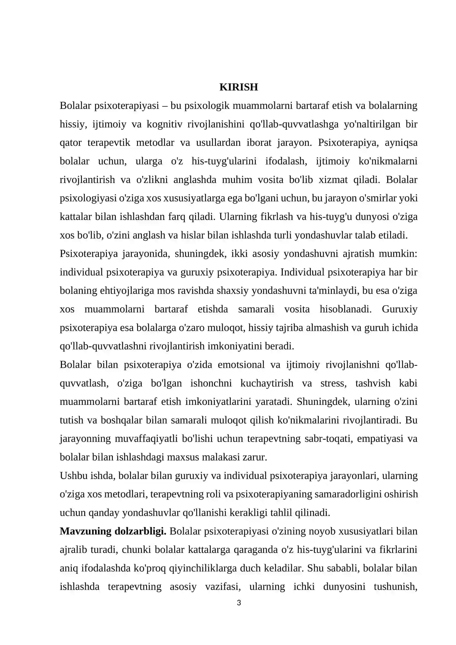 BOLALAR BILAN GURUXIY VA INDEVIDUAL PSIXOTERAPIYA 3