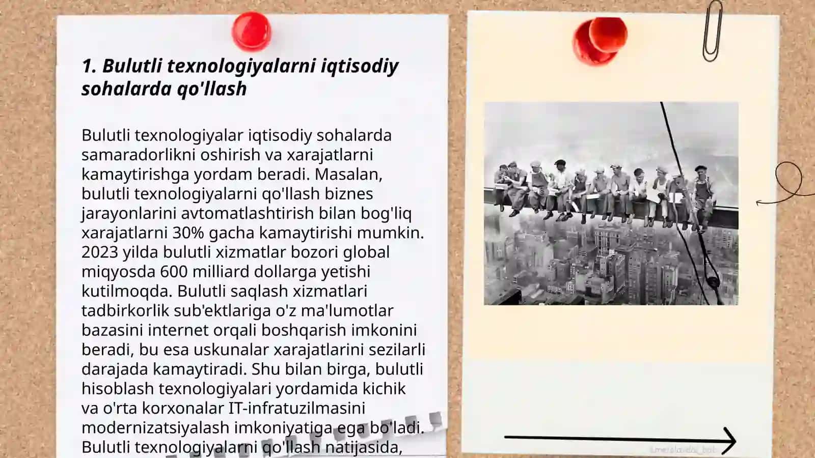 Bulutli texnologiyalarning iqtisodiyotdagi o‘rni va ahamiyati 3