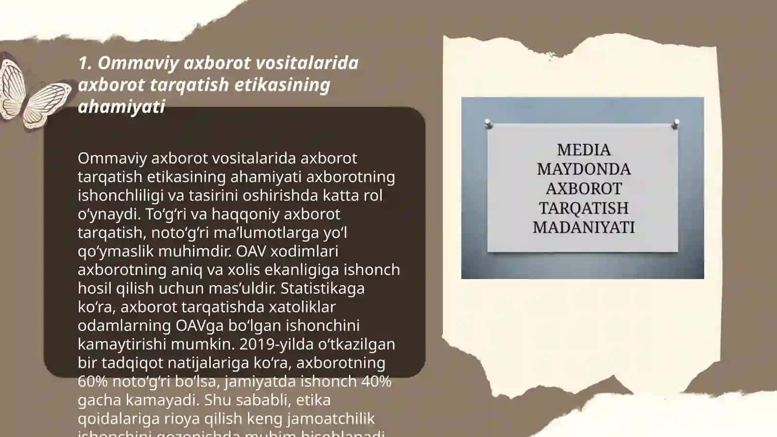 Media maydonda axborot tarqatish madaniyati 3
