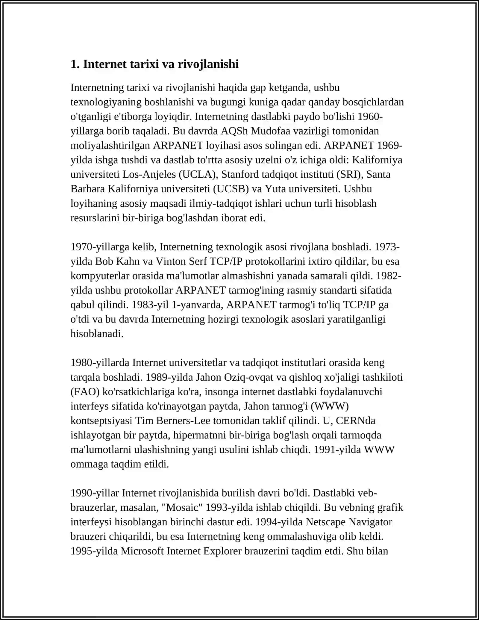 INTERNET ASHIO TEXNOLOGIYALARI 3