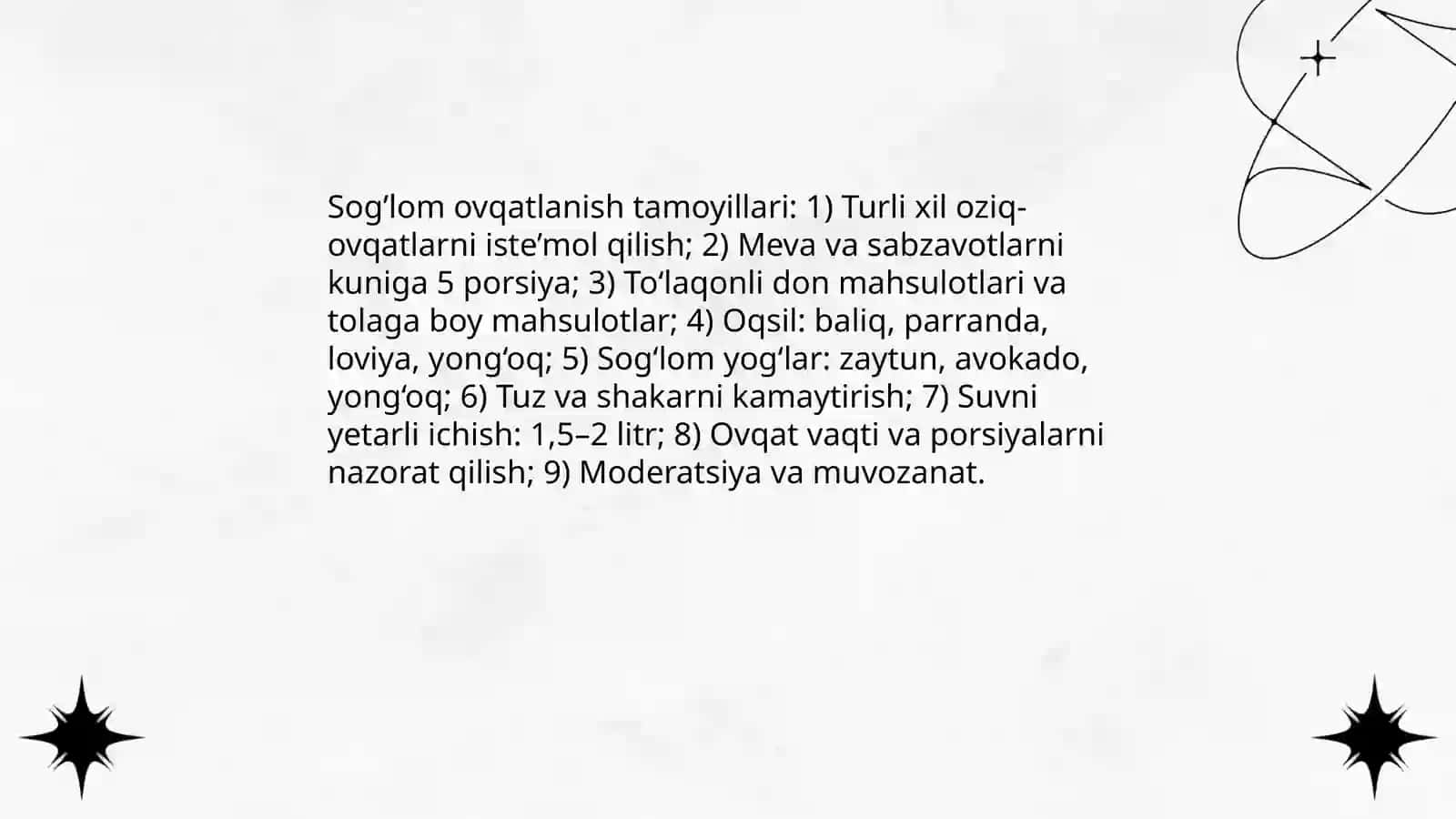 Sog’lom hayot tarsi 3