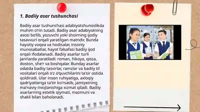 O’qish darslarida badiiy asarlarni janriy xususiyatlariga ko’ra o’rganish 3