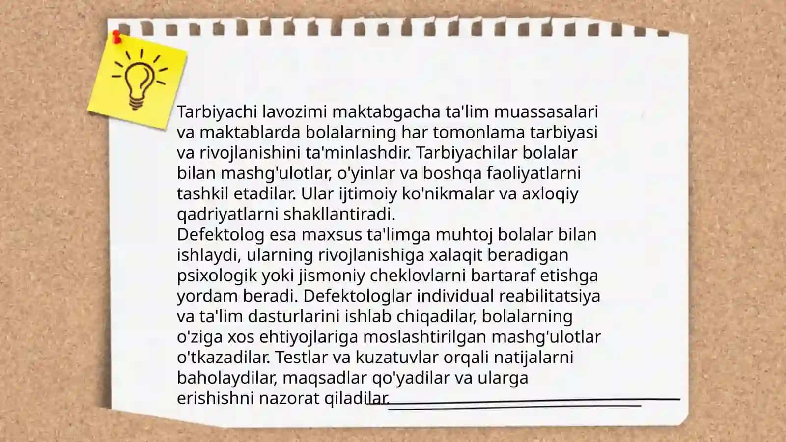 Tarbiyachi va defektolog malaka talablarini taqqoslash 3