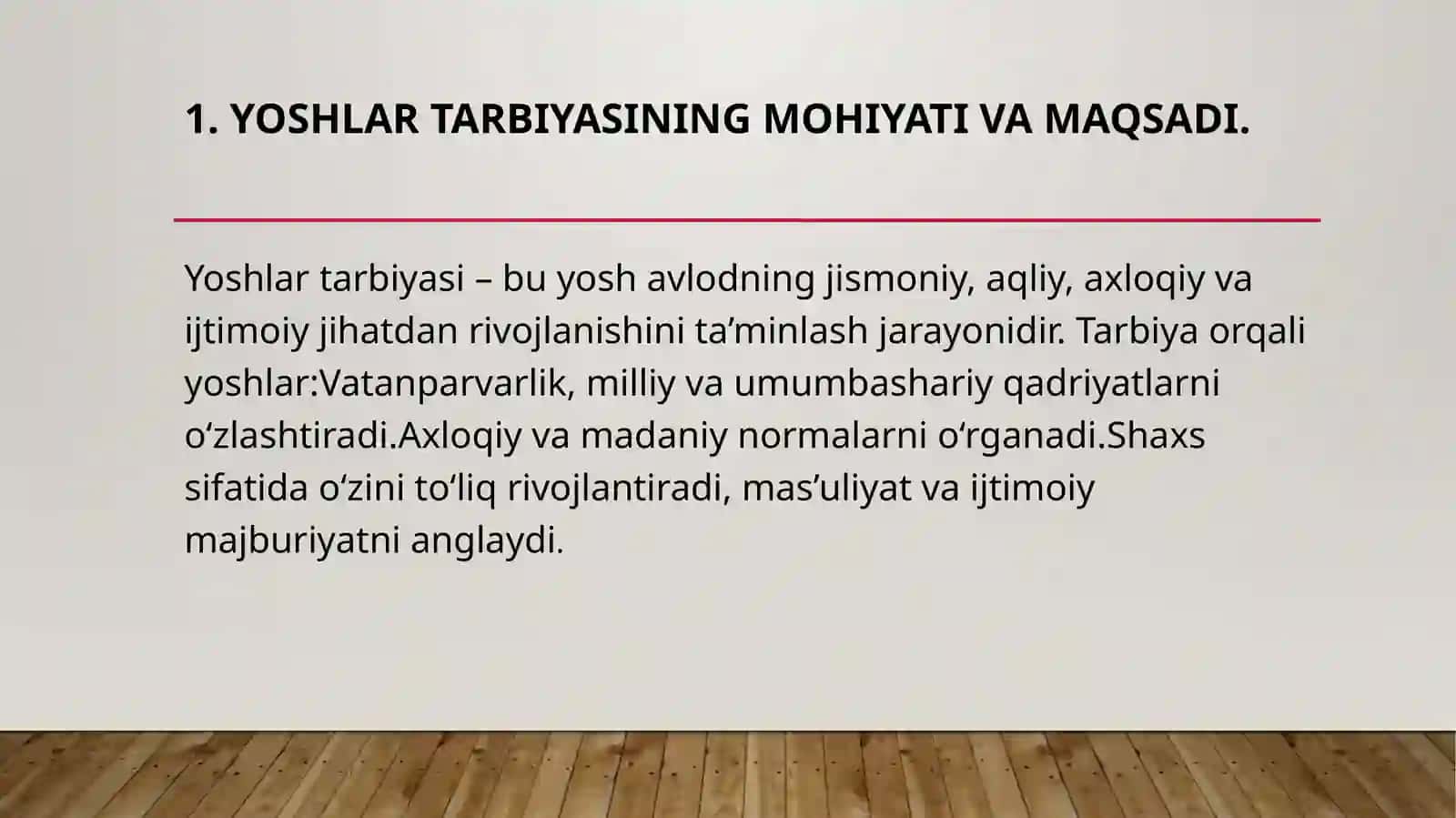 YOSHLAR TARBIYASI 3