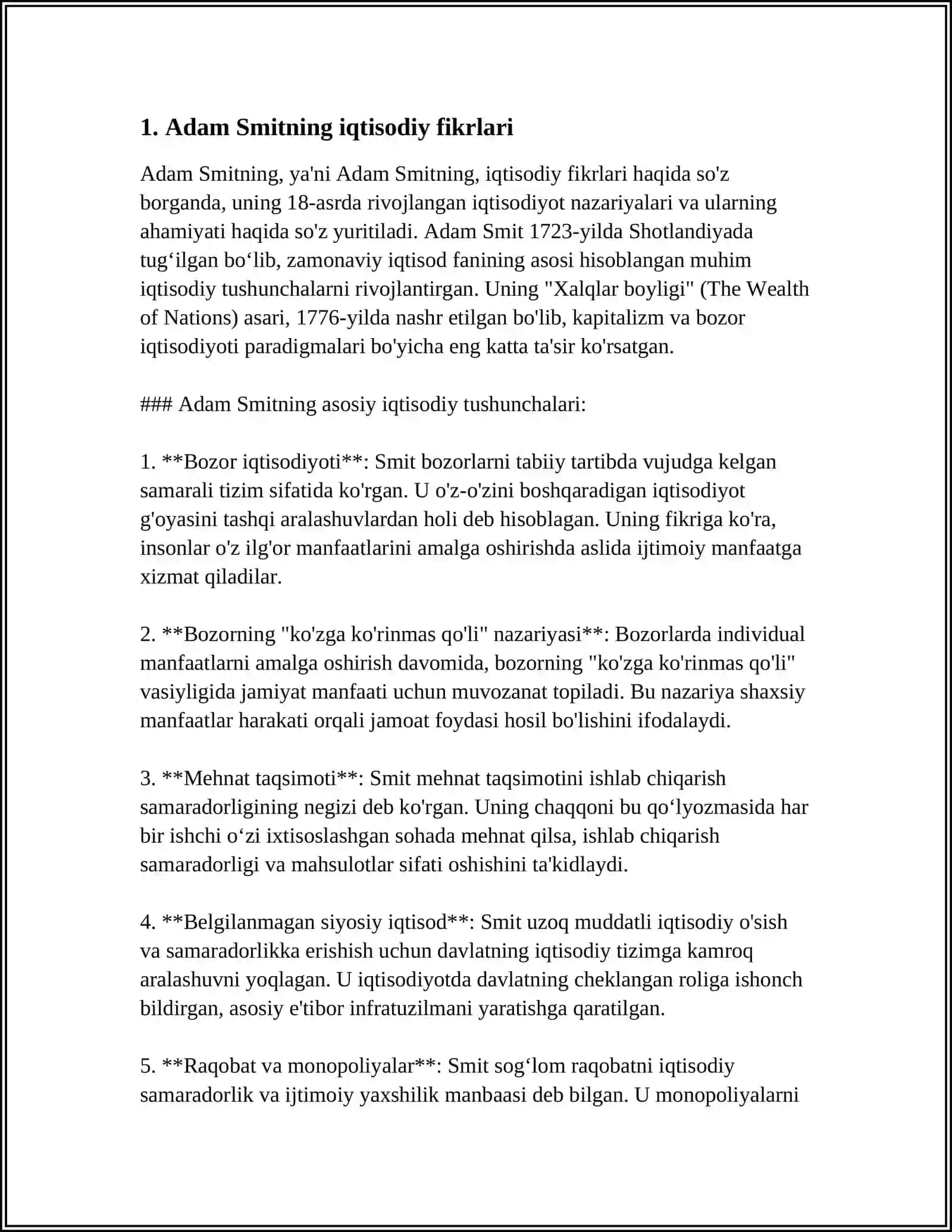 BUYUK IQTISODCHI OLIMLAR TA'LIMOT VA TADQIQOTLARINI O'RGANISH 3