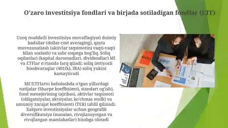 Uzoq muddatli moliyaviy investitsiyalarni turkumlash va baholash 3