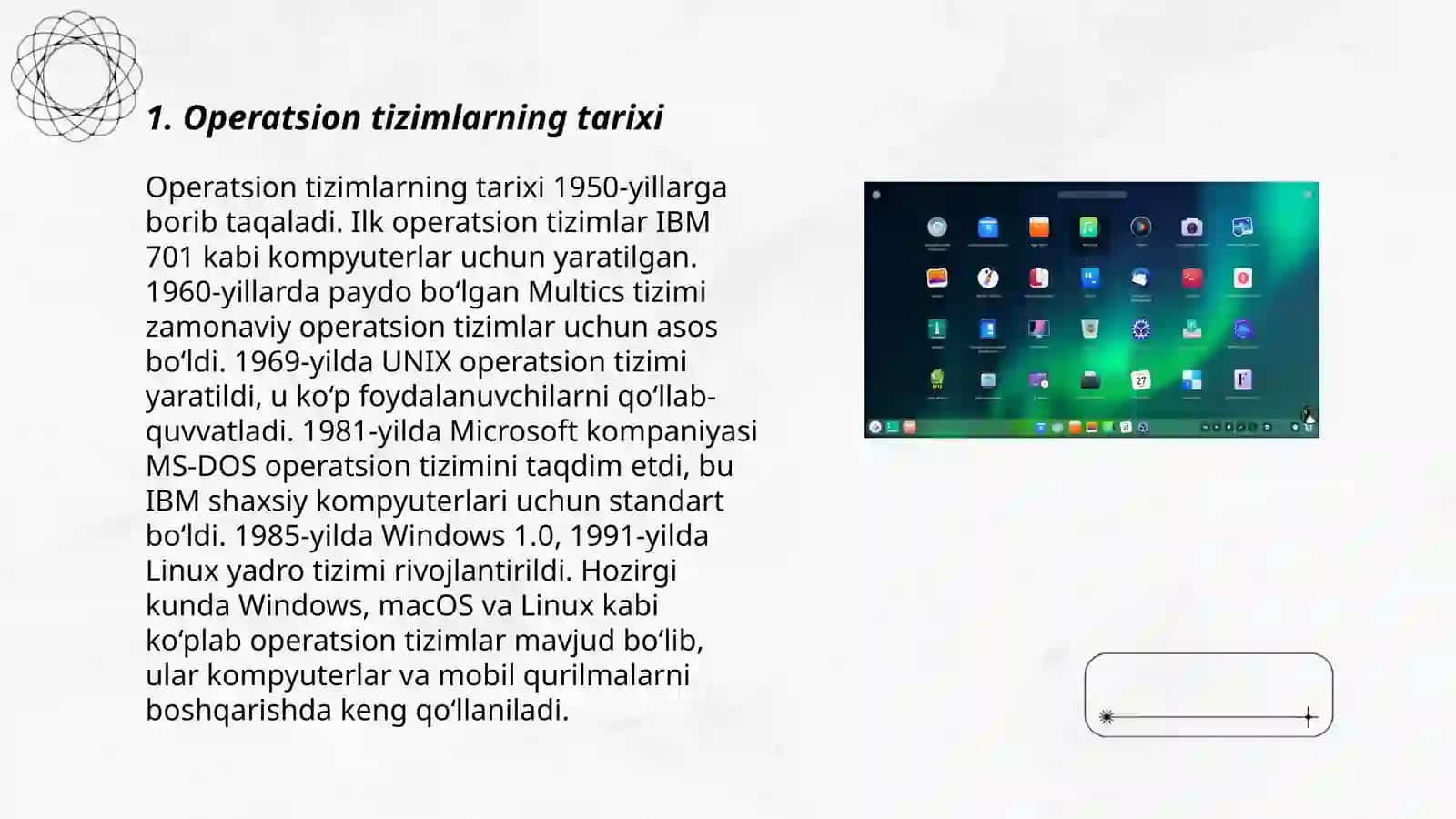 Operatsion tizimlarning tarixi 3