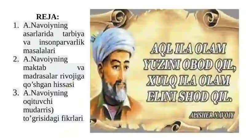 ALISHER NAVOIY ASARLARIDA PEDAGOGIK G’OYALAR 3