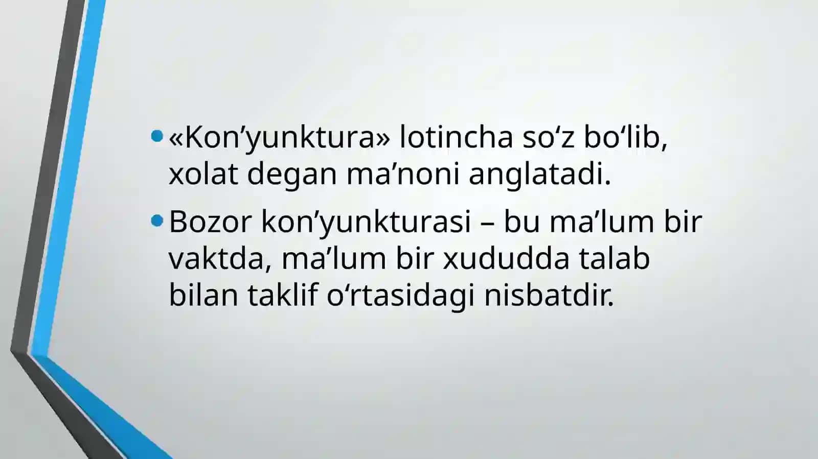 Bozor konyukturasi va uni bashorat qilish 3