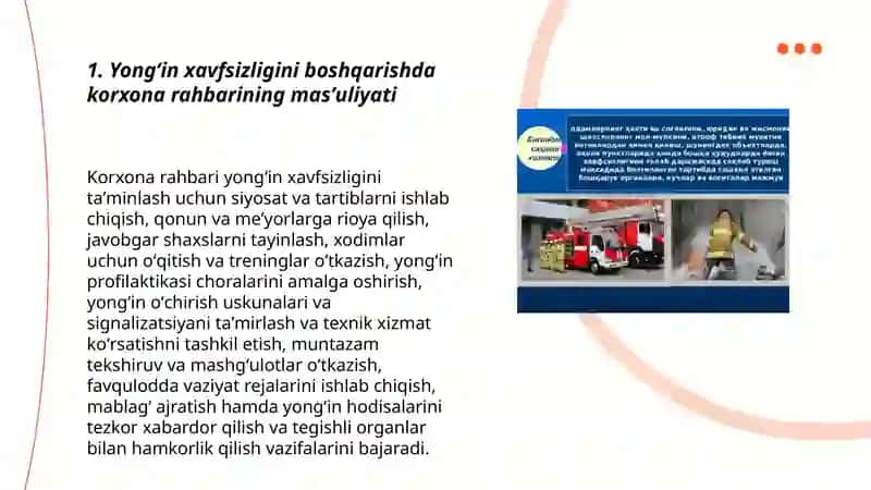 Yongʻin xavfsizligini boshqarishdagi masʼuliyat va javobgarlik 3
