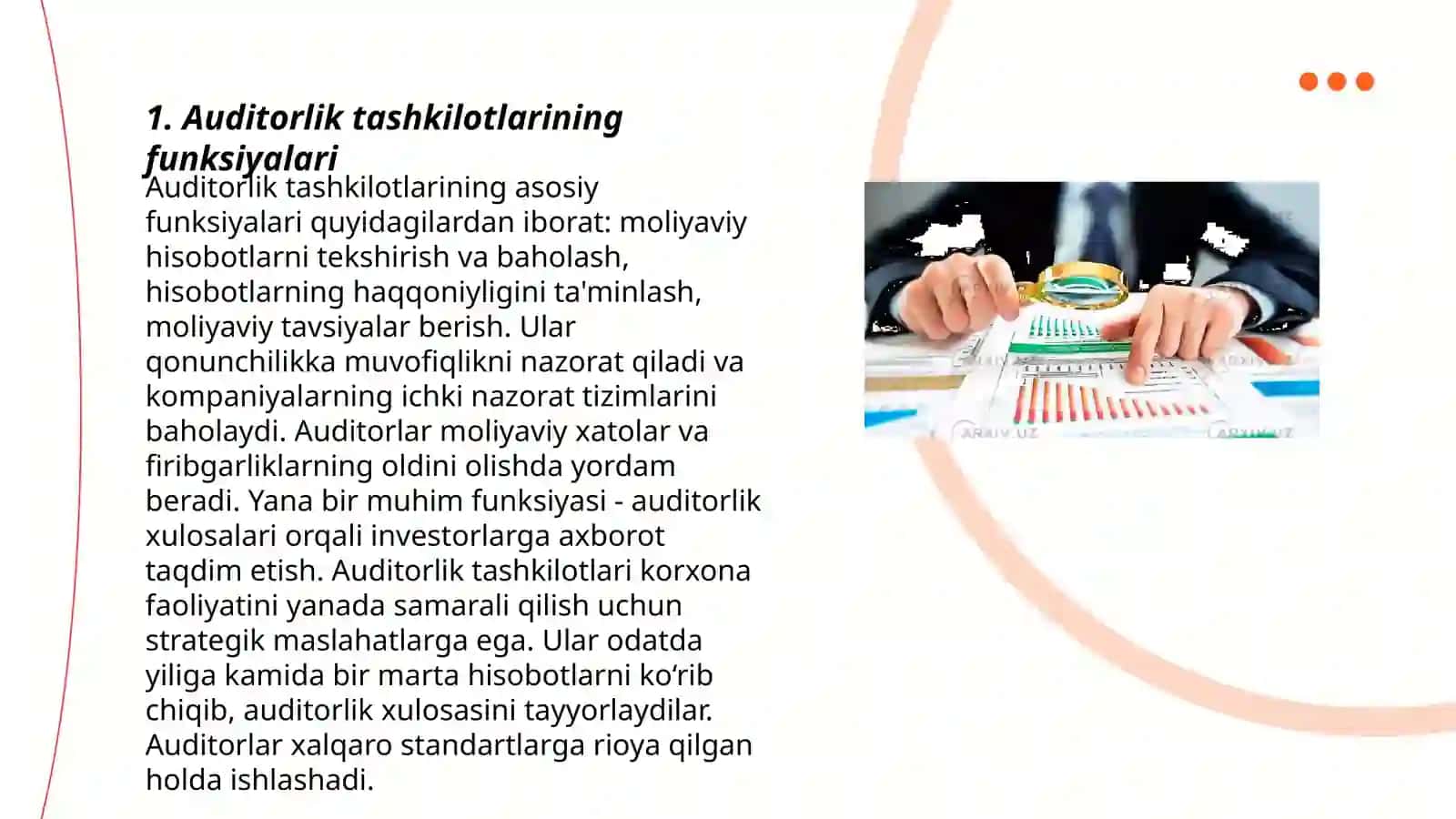Auditorlik tashkiloti va auditorlarning mustaqilligi 3