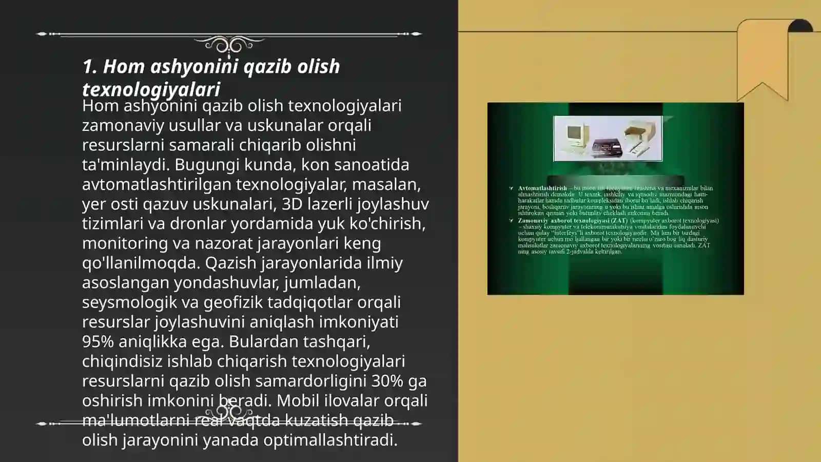 Hom ashyoni qazish va transportlash usullari 3