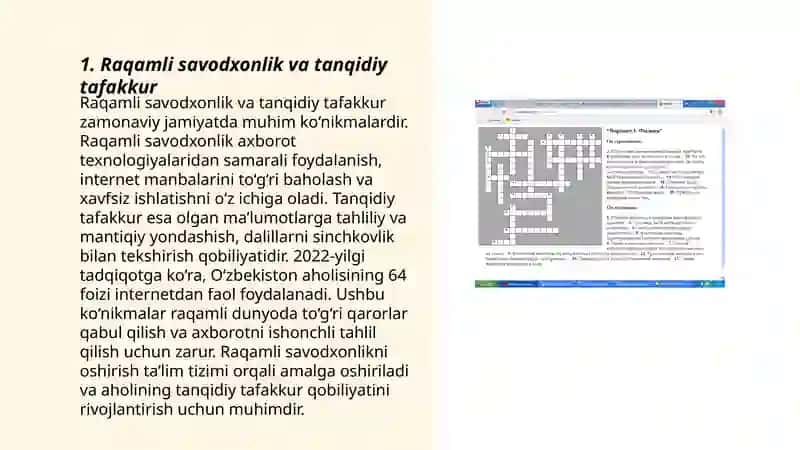 Raqamli texnologiyalarga tanqidiy fikrlarni shakllantirish 3