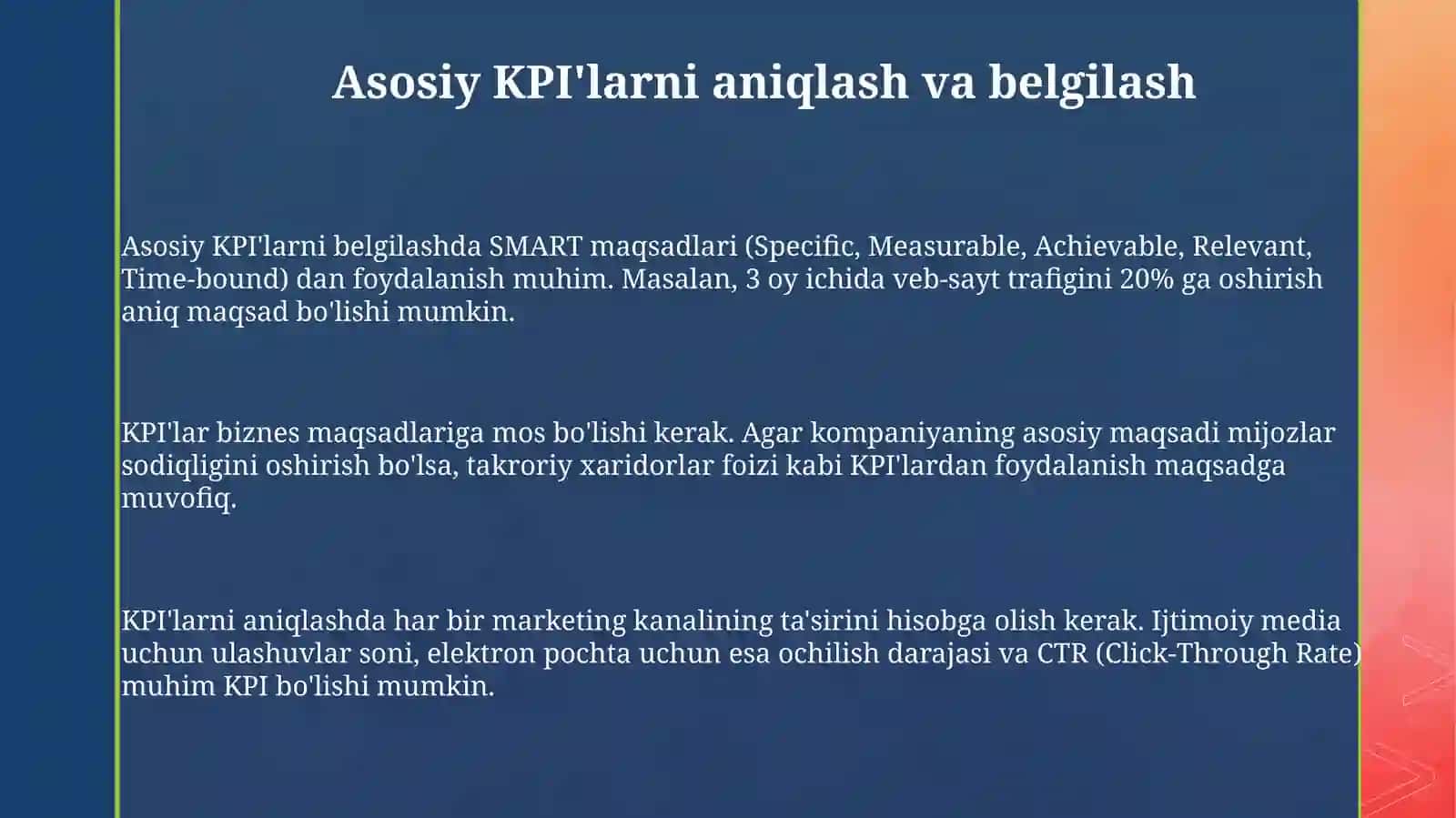 Marketing faoliyati samaradorligini KPI asosida baholash 3