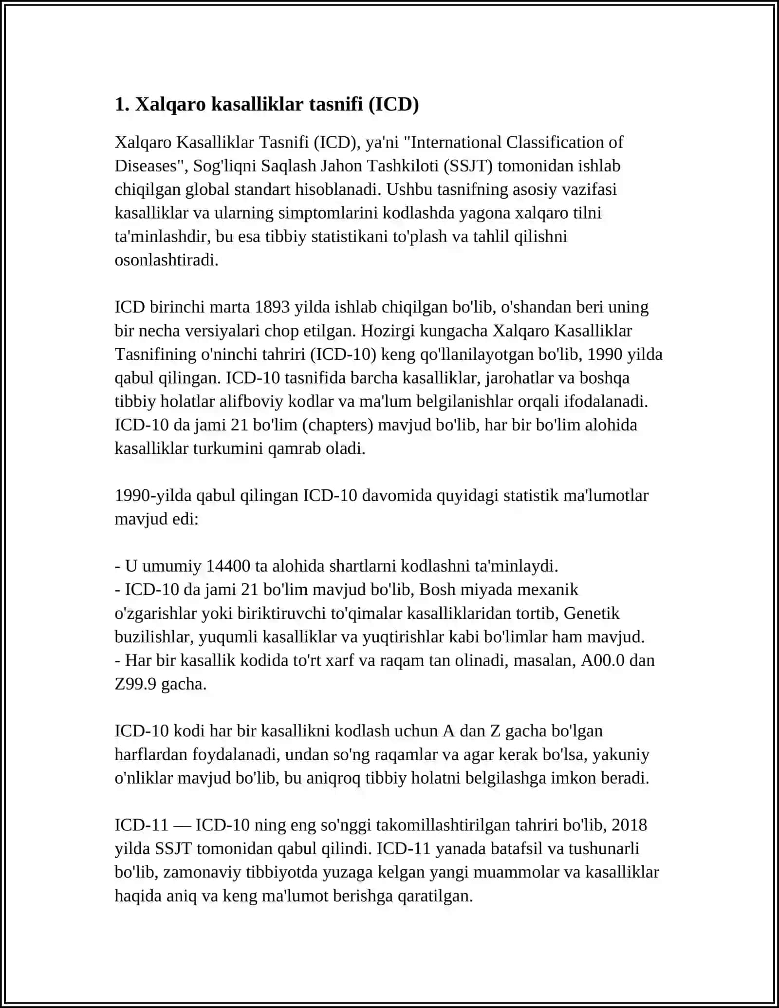 Xalqaro Tibbiy Ramzlar 3