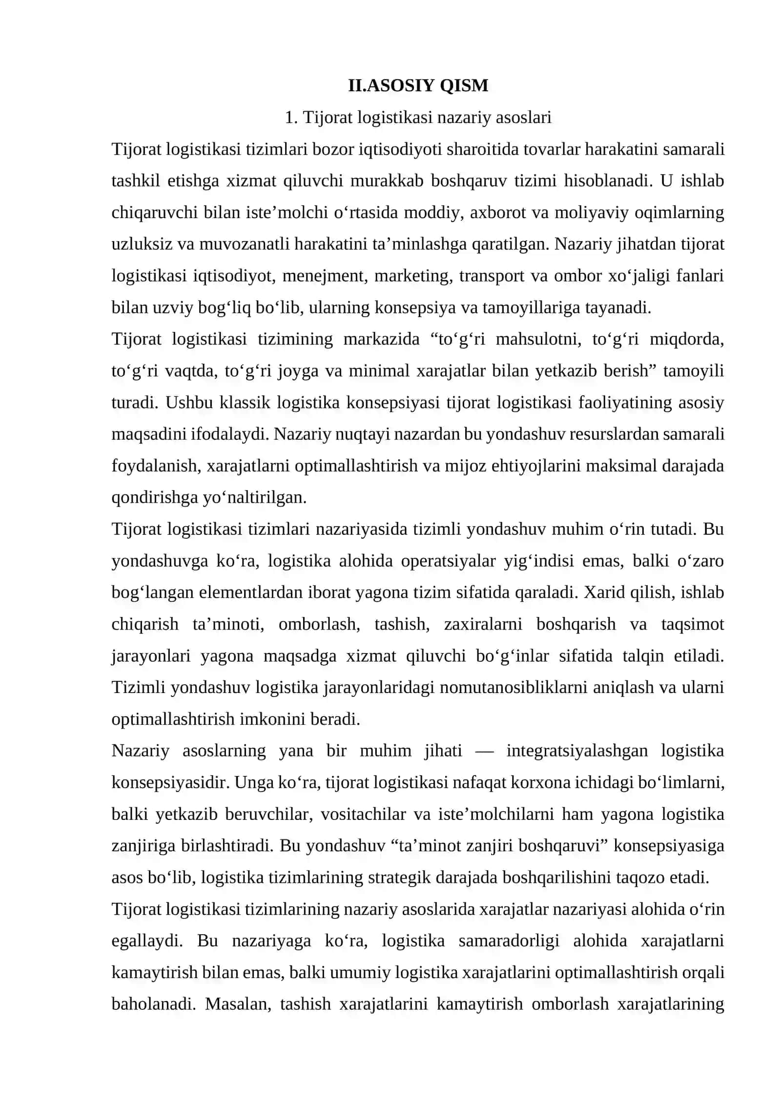 TIJORAT LAGISTIKASINING NAZARIY VA METODOLOGIK ASOSLARI 3