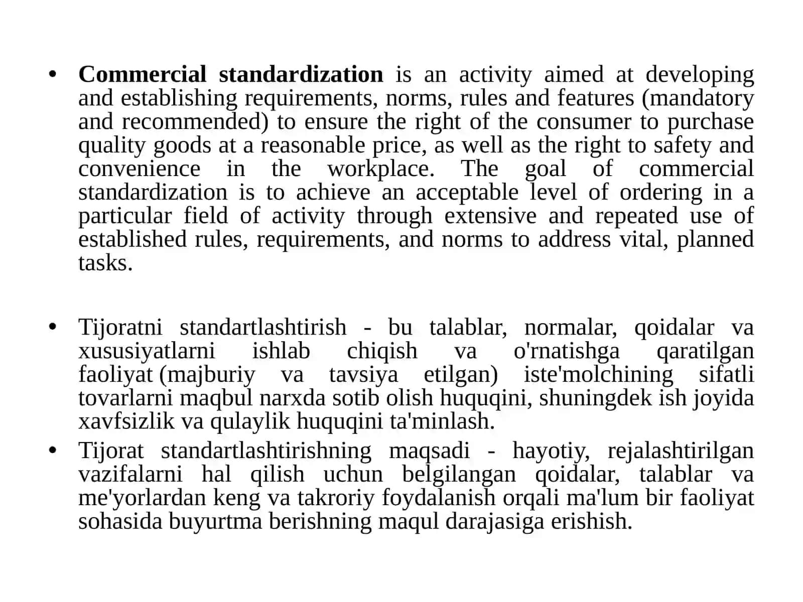 Savdo standartlari 3