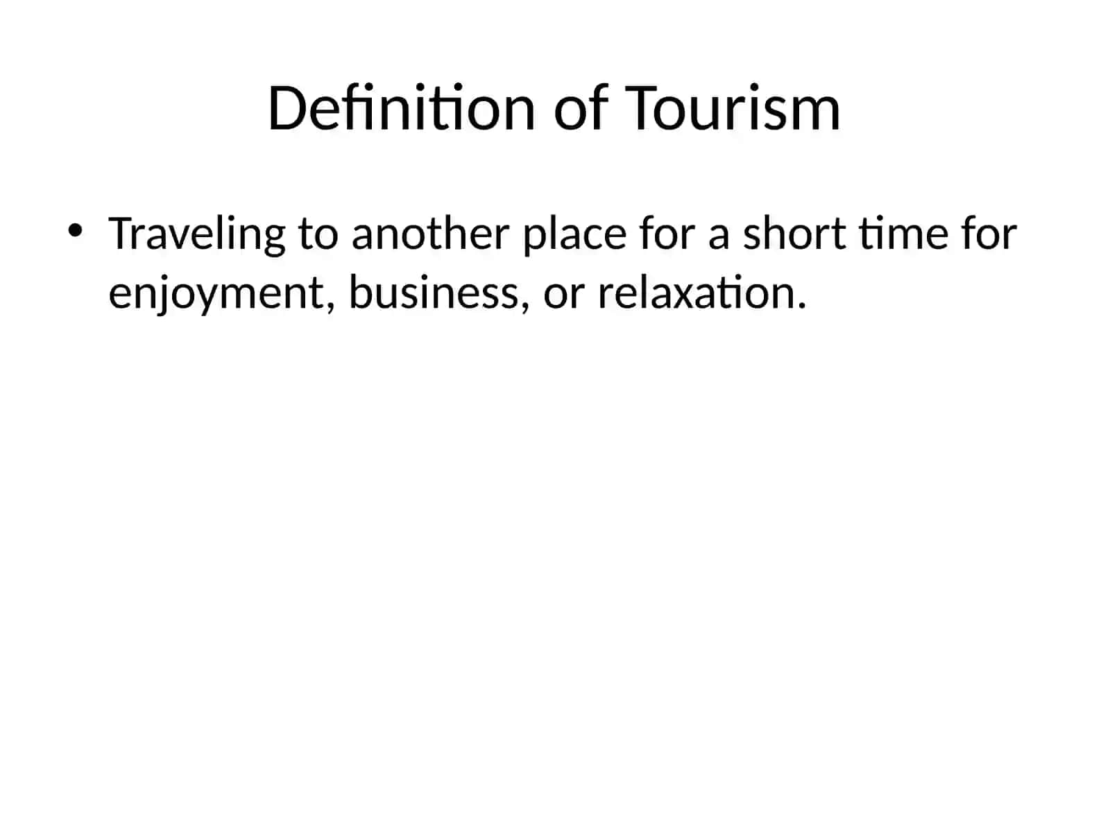 tourism as an economic sector 3