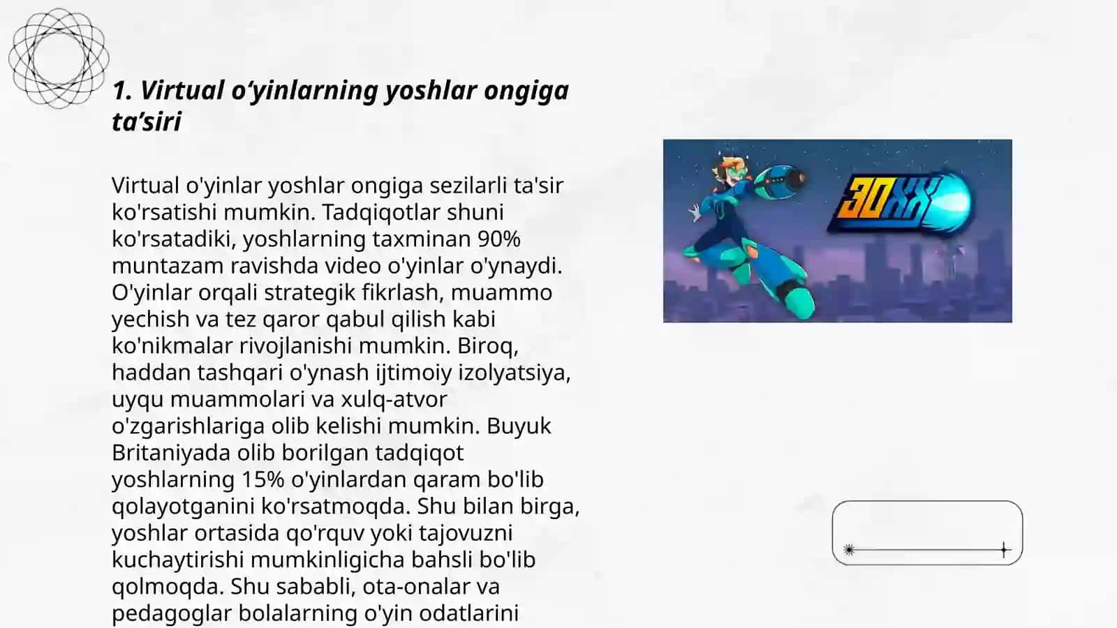 Virtual kompyuter o‘yinlarining yoshlar ongiga ta’siri, ruhiy va jismoniy xatarlari 3