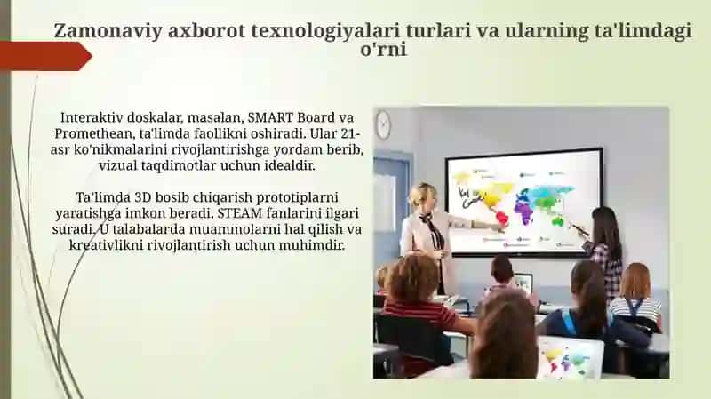 Pedagogik talim jarayonida zamonaviy axborot texnologiyalari 3